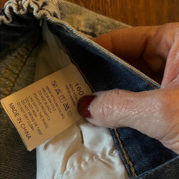 BAGGY Blue Distressed women’s Jeans - Picture 2 of 3